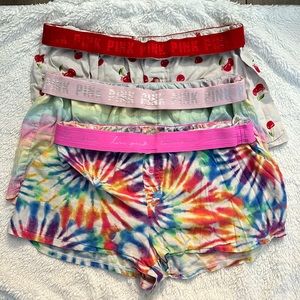 VS Pink Loungewear Shorts Bundle Size Medium